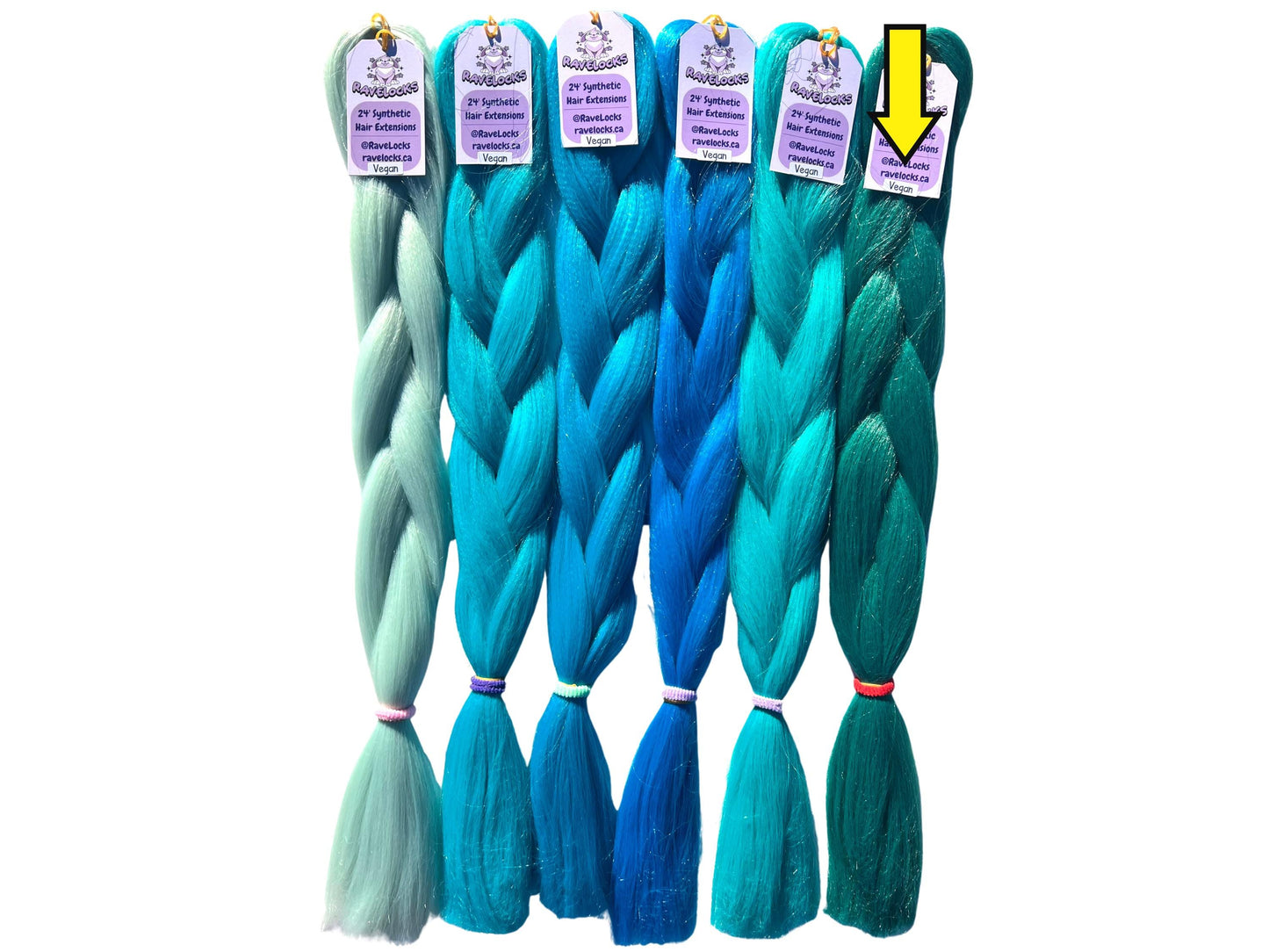 Lagoon - Green/Blue Braiding Hair