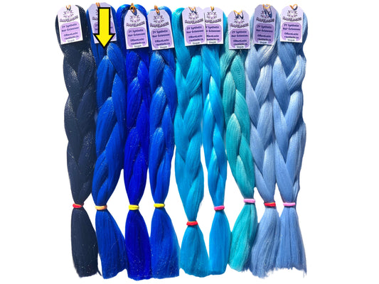 Cobalt - Blue Braiding Hair