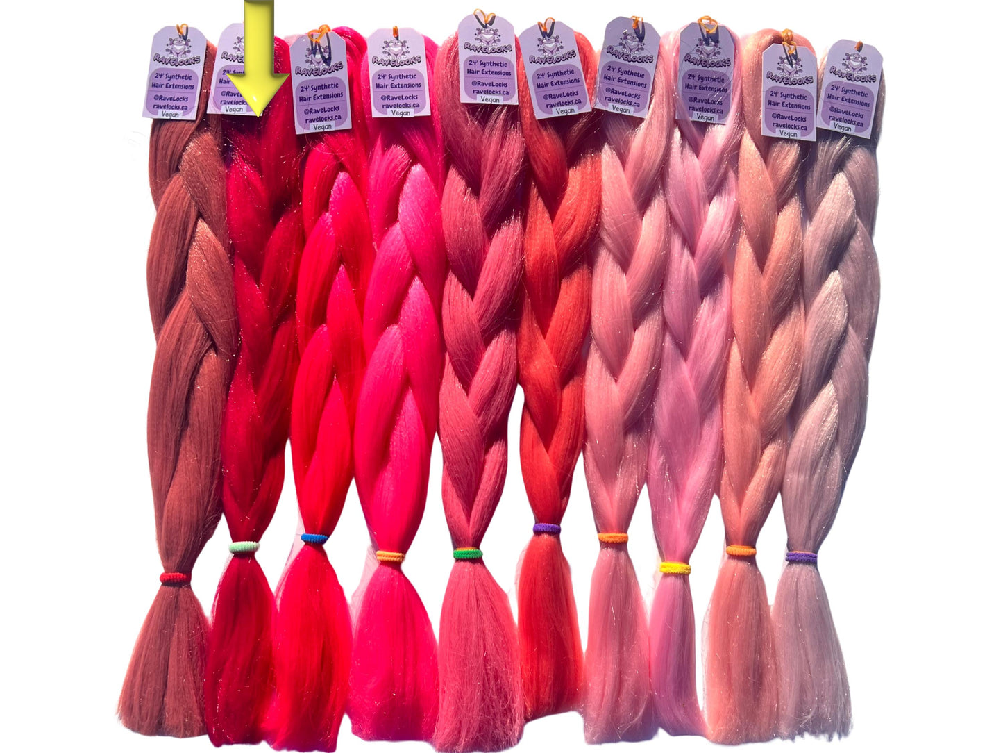 Velvora - Dark Pink Braiding Hair