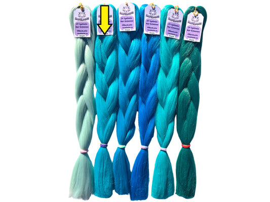 Teal - Blue Braiding Hair