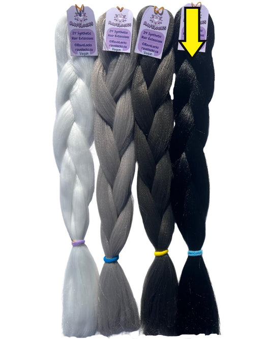 Wretched - Black/Natural Braiding Hair