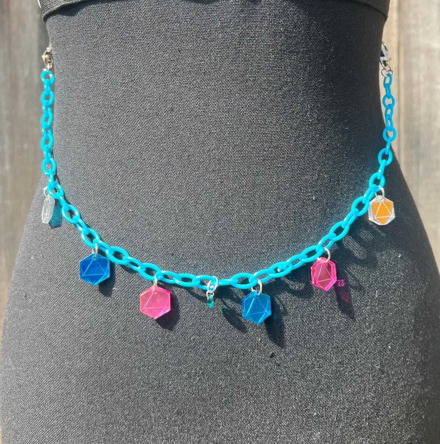 ODESZA Body Chain - Necklace - Accessory (Blue&Pink)