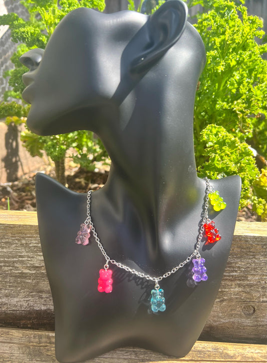 Gummy Bear - Chain Necklace (6 Bear)