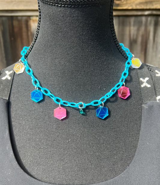 ODESZA Body Chain - Necklace - Accessory (Blue&Pink)