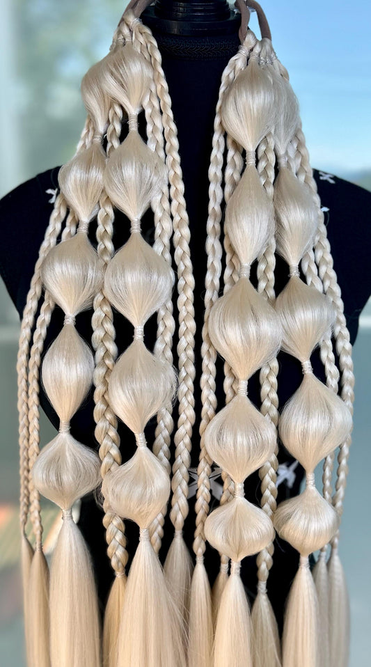 Blonde - Tie-In Braid Extensions (Bubble Braids) - Neutral