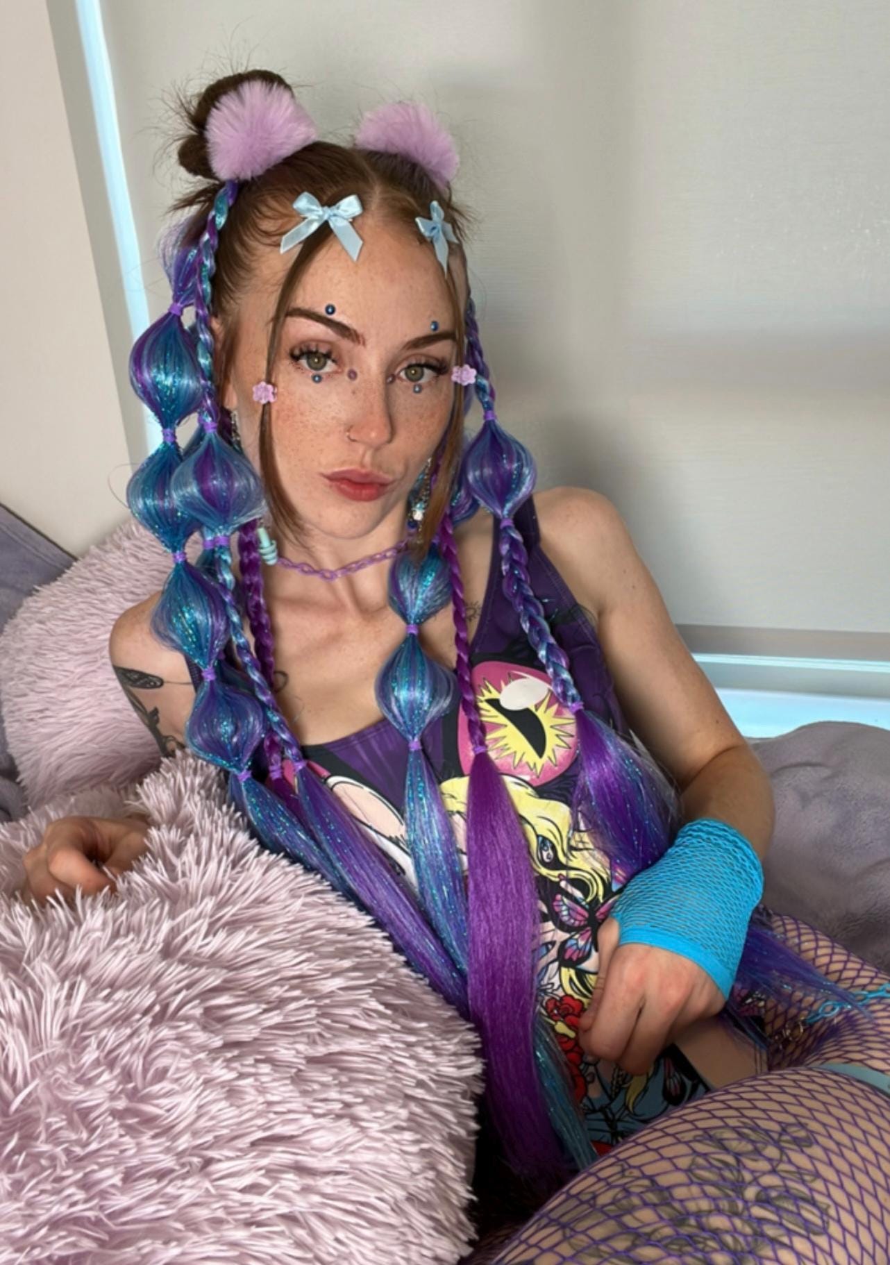 Sully - Tie-In Braid Extensions (Bubble Braids) - Tinsel