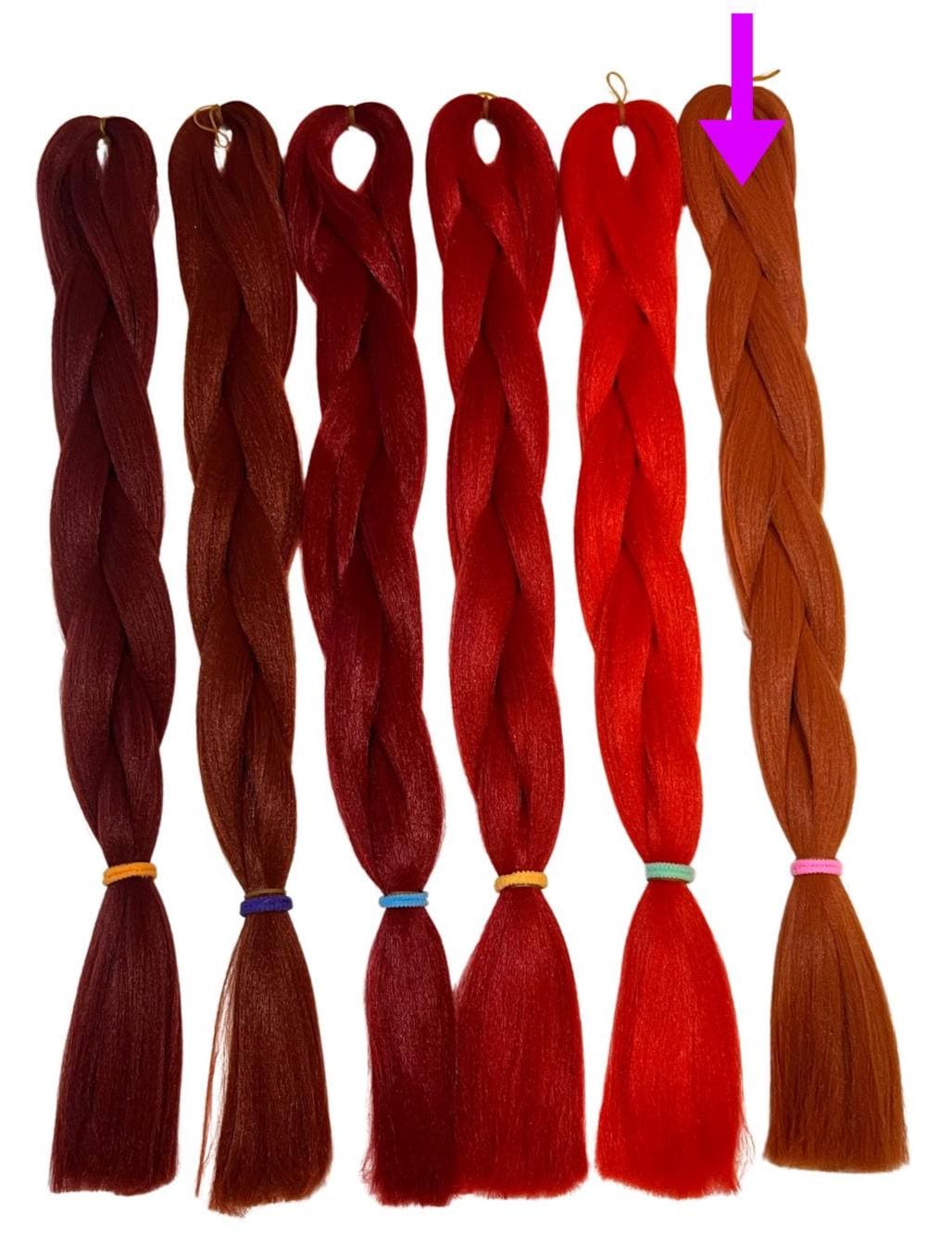 Blush - Red Braiding Hair