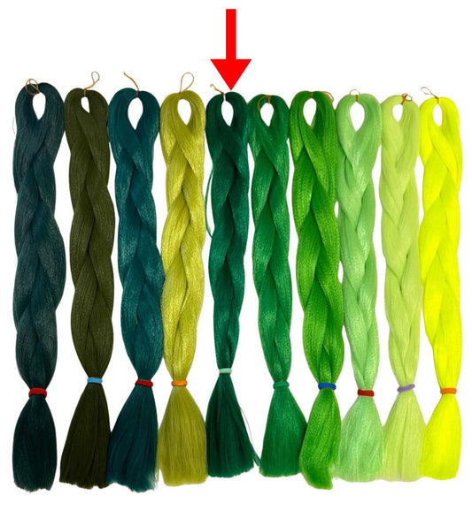 Jungle - Green Braiding Hair