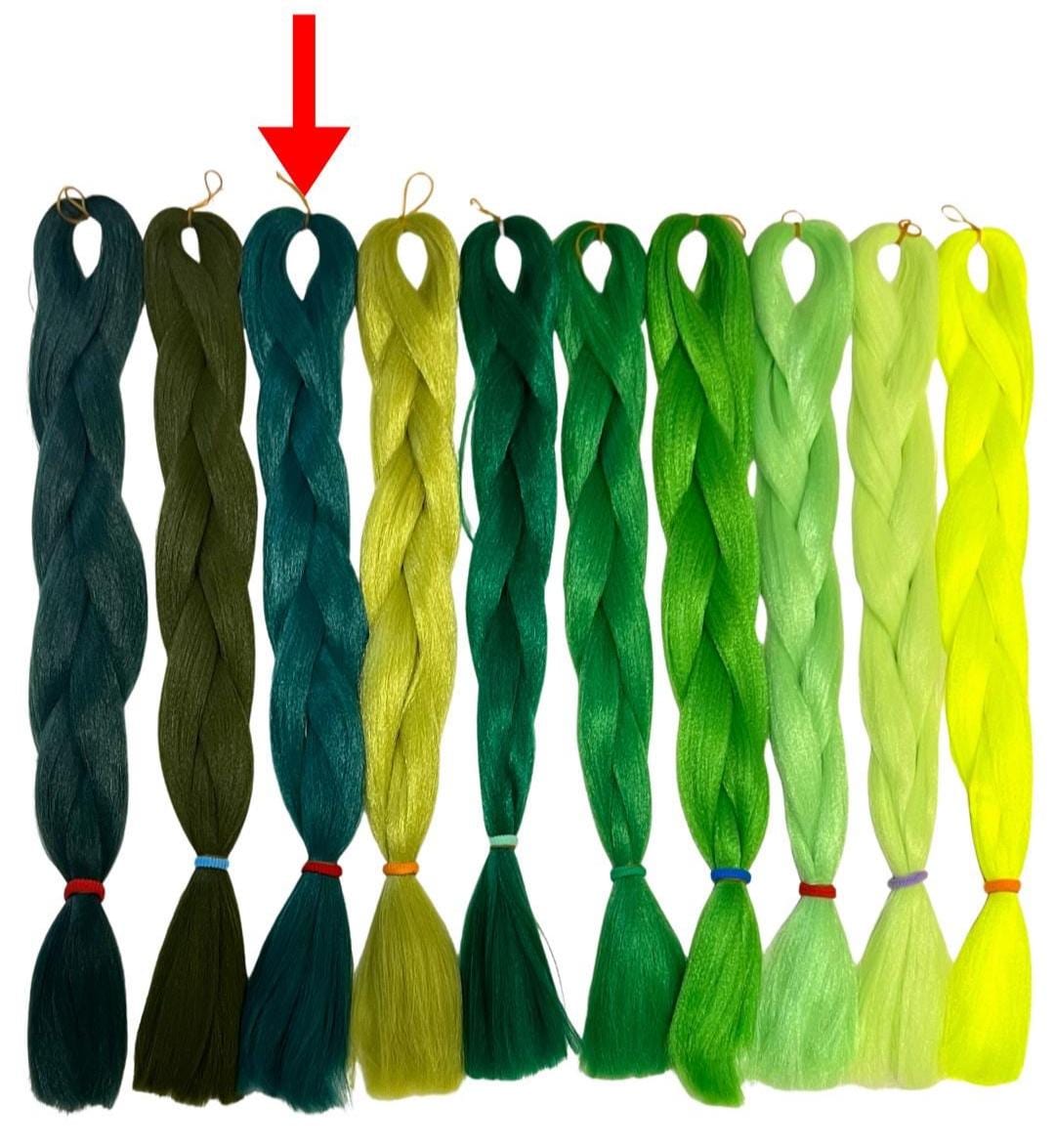 Hunter - Green Braiding Hair