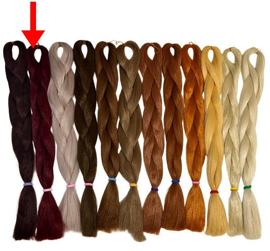 Red - Natural Braiding Hair