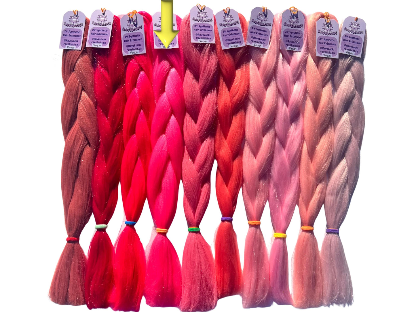 Pinknova - Bright Pink Braiding Hair