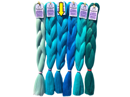 Aqua - Blue Braiding Hair