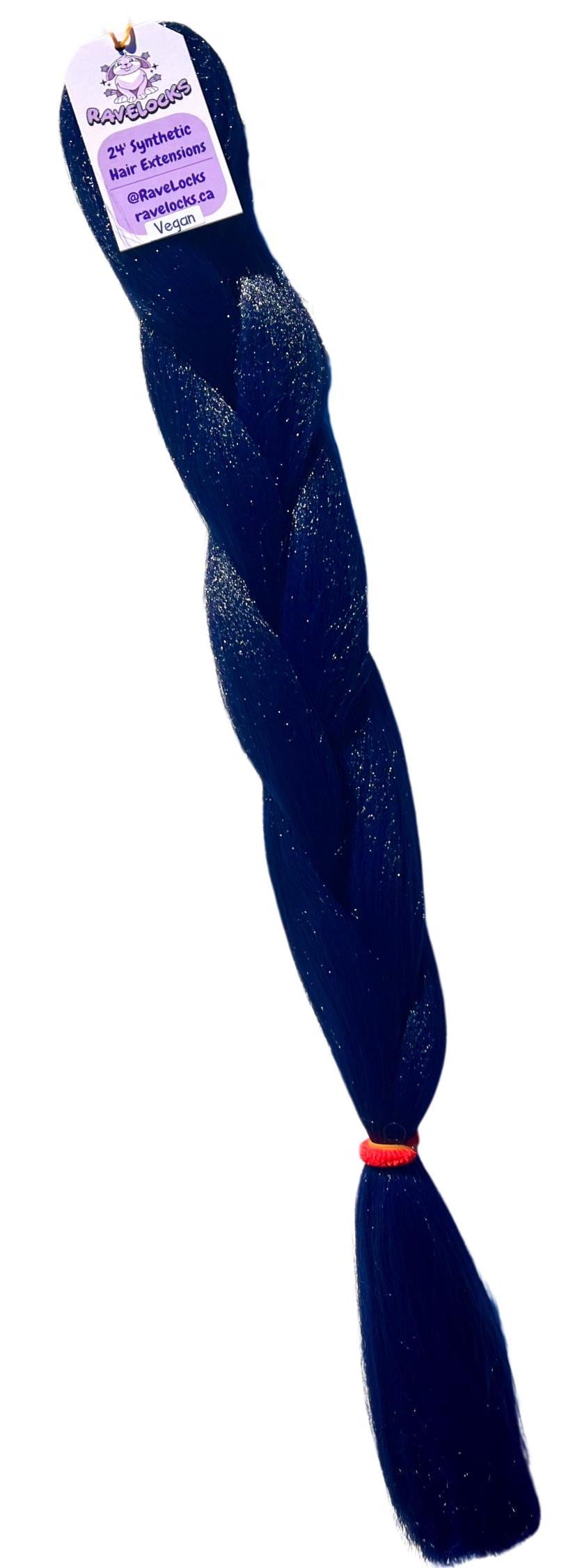 Navy - Blue Braiding Hair
