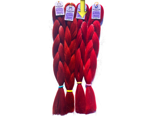 Crimson - Red Braiding Hair