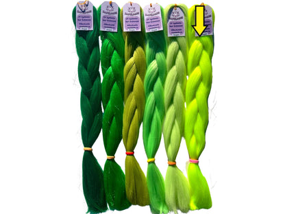 Toxic - Green Braiding Hair