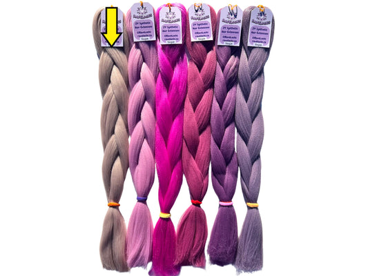 Thistle - Purple/Natural Braiding Hair