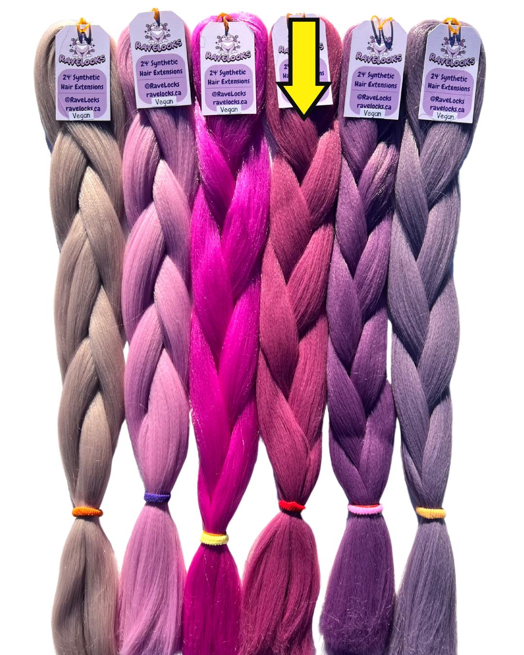 Mullberry - Purple/Pink Braiding Hair