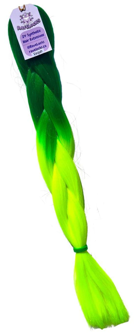 Electric - Green Ombre Braiding Hair