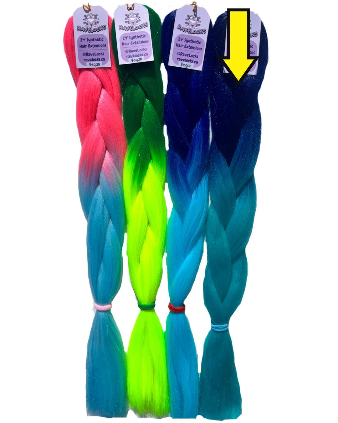 Neela - Blue/Green Ombre Braiding Hair