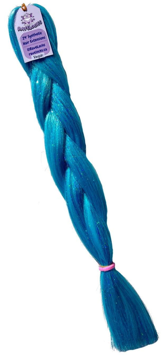 Blue  - Tinsel Braiding Hair