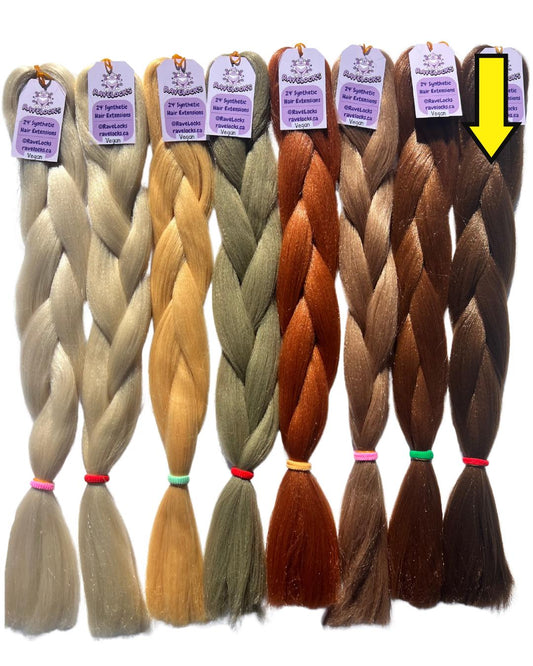 Dark Brown - Natural Braiding Hair