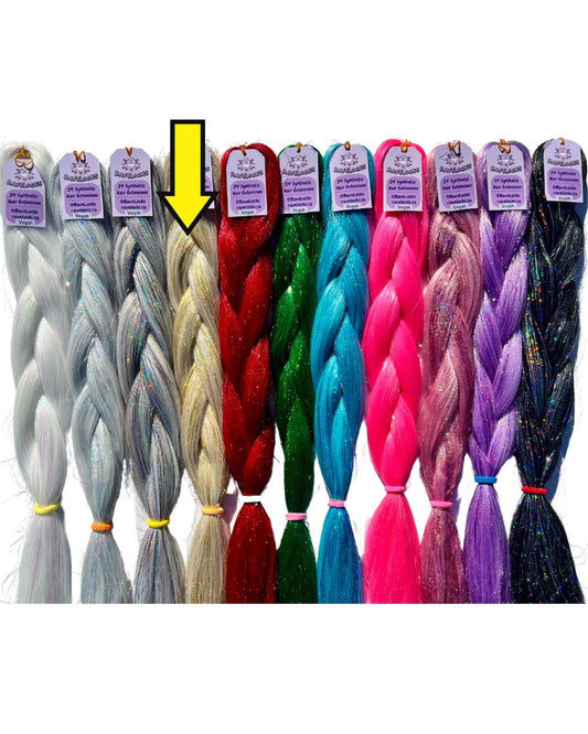 Gold  - Tinsel Braiding Hair