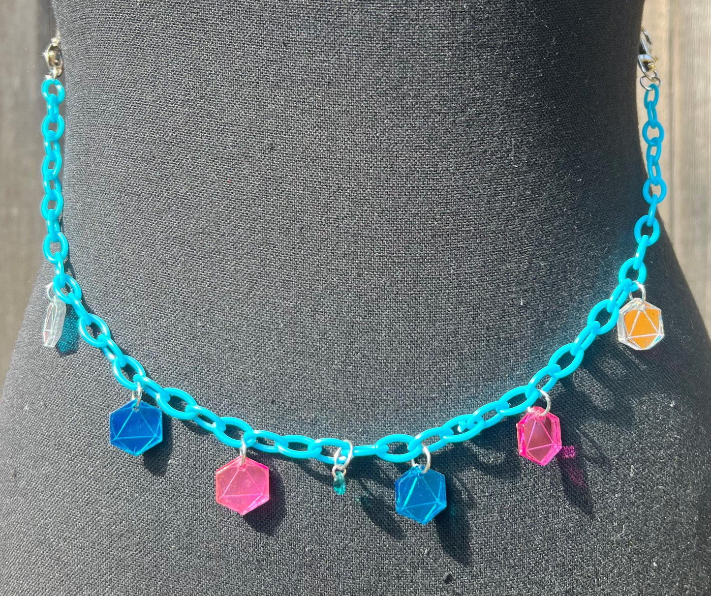 ODESZA Body Chain - Necklace - Accessory (Blue&Pink)