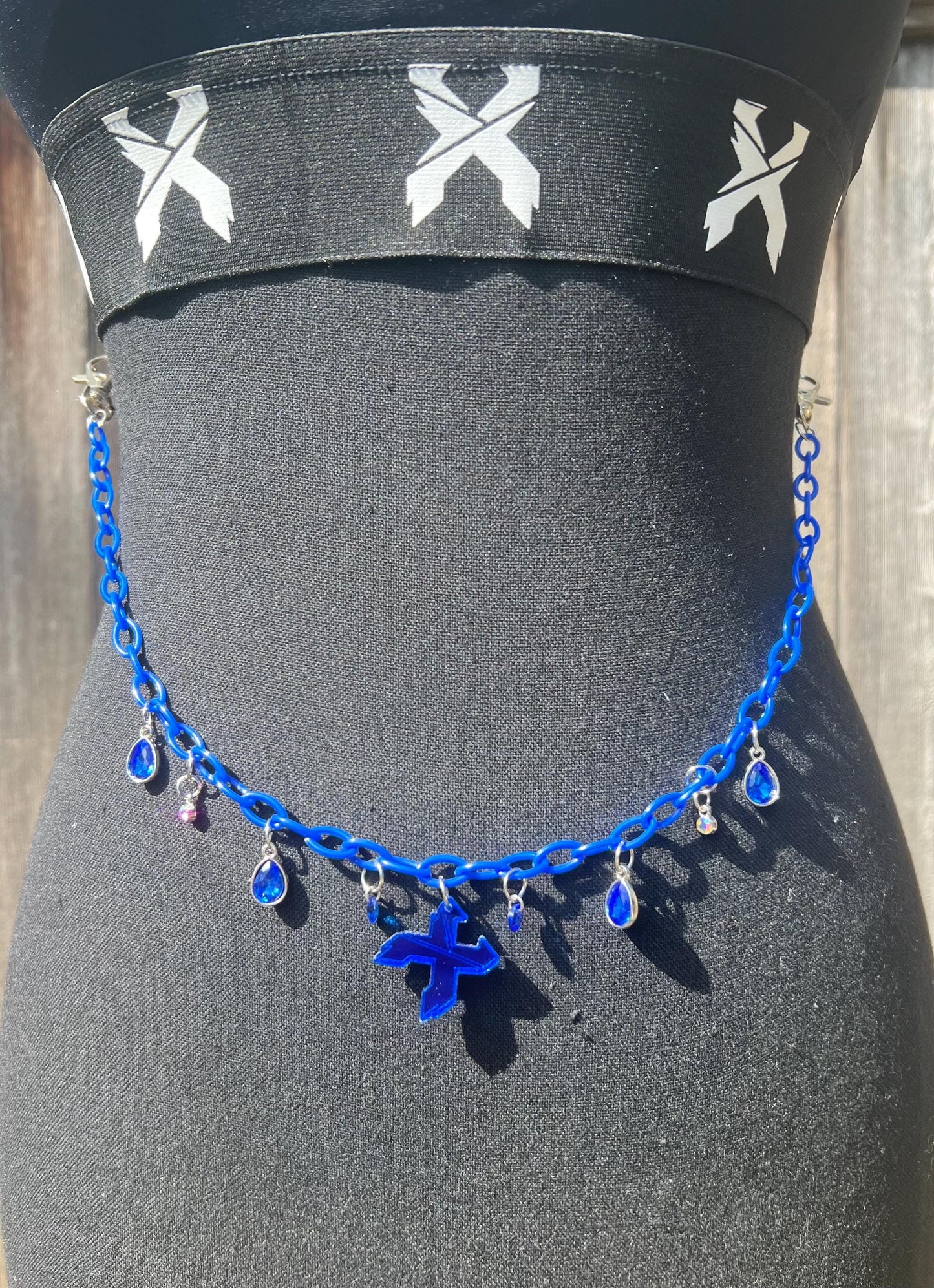 Excision Body Chain - Necklace - Accessory (Blue)