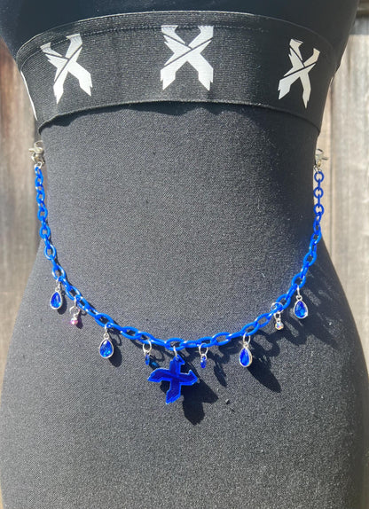 Excision Body Chain - Necklace - Accessory (Blue)