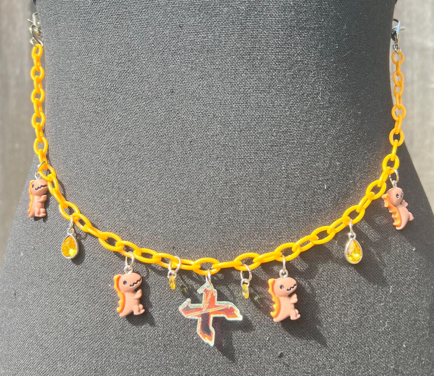 Excision Body Chain - Necklace - Accessory (Orange)