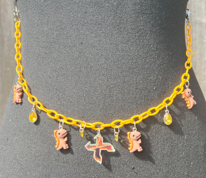 Excision Body Chain - Necklace - Accessory (Orange)