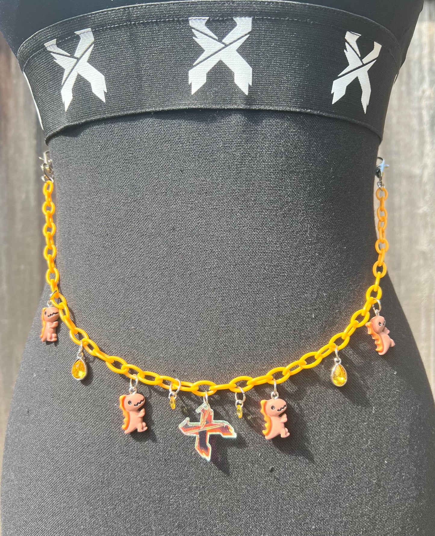 Excision Body Chain - Necklace - Accessory (Orange)