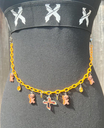 Excision Body Chain - Necklace - Accessory (Orange)