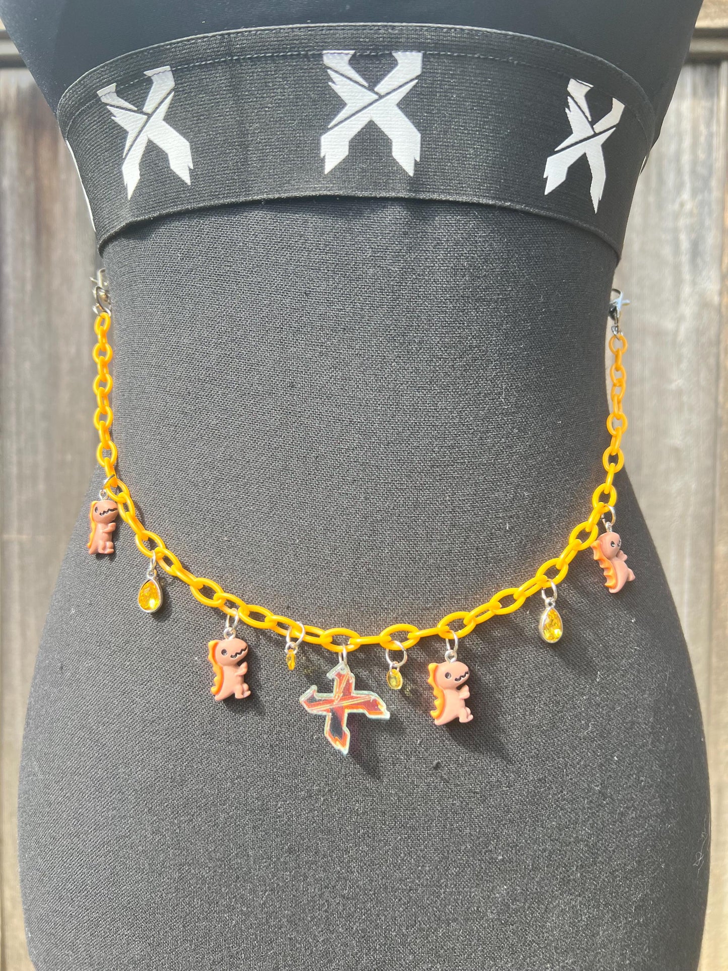 Excision Body Chain - Necklace - Accessory (Orange)