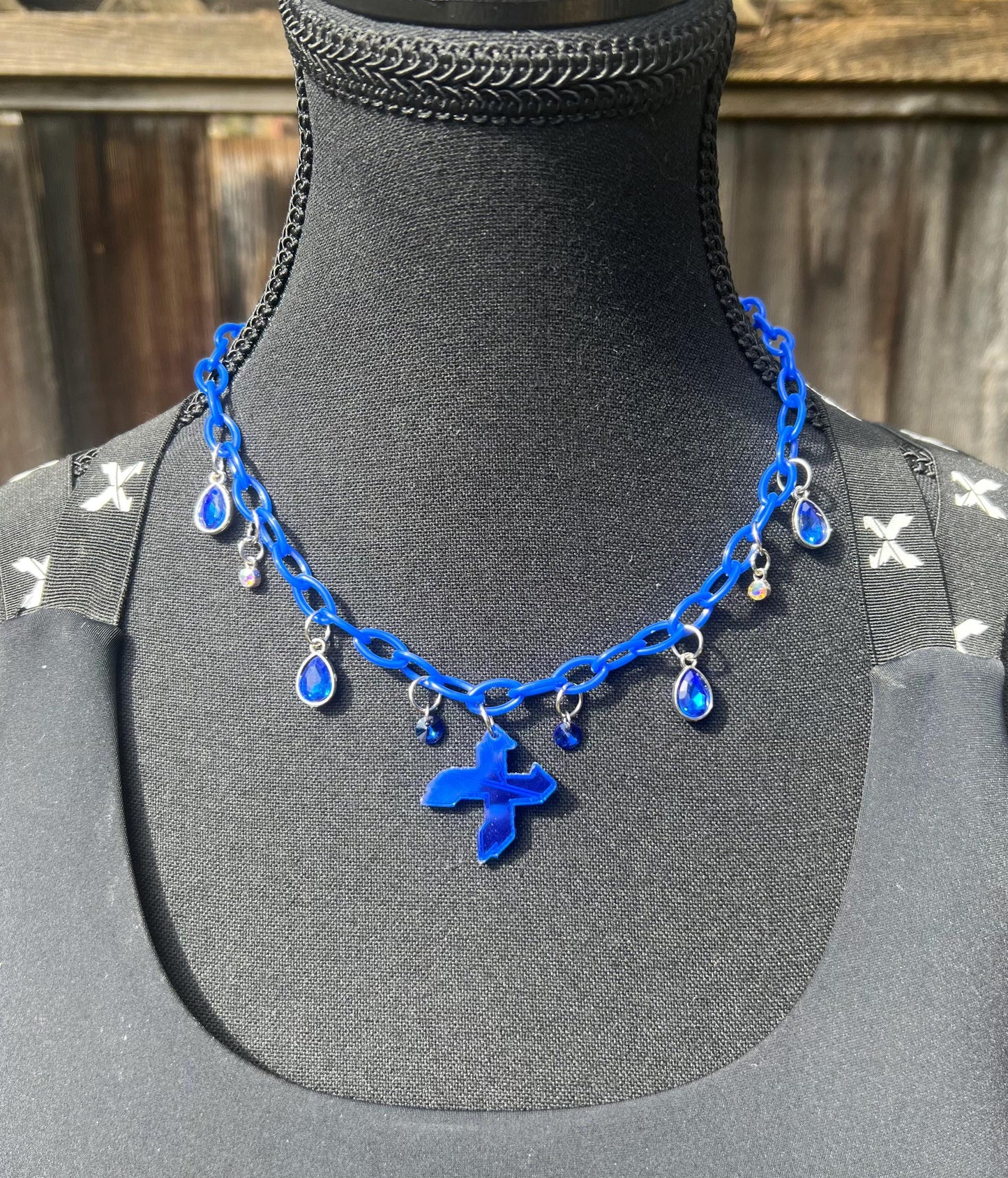 Excision Body Chain - Necklace - Accessory (Blue)