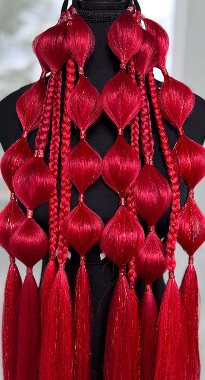 Killa - Tie-In Braid Extensions (Bubble Braids) - Tinsel