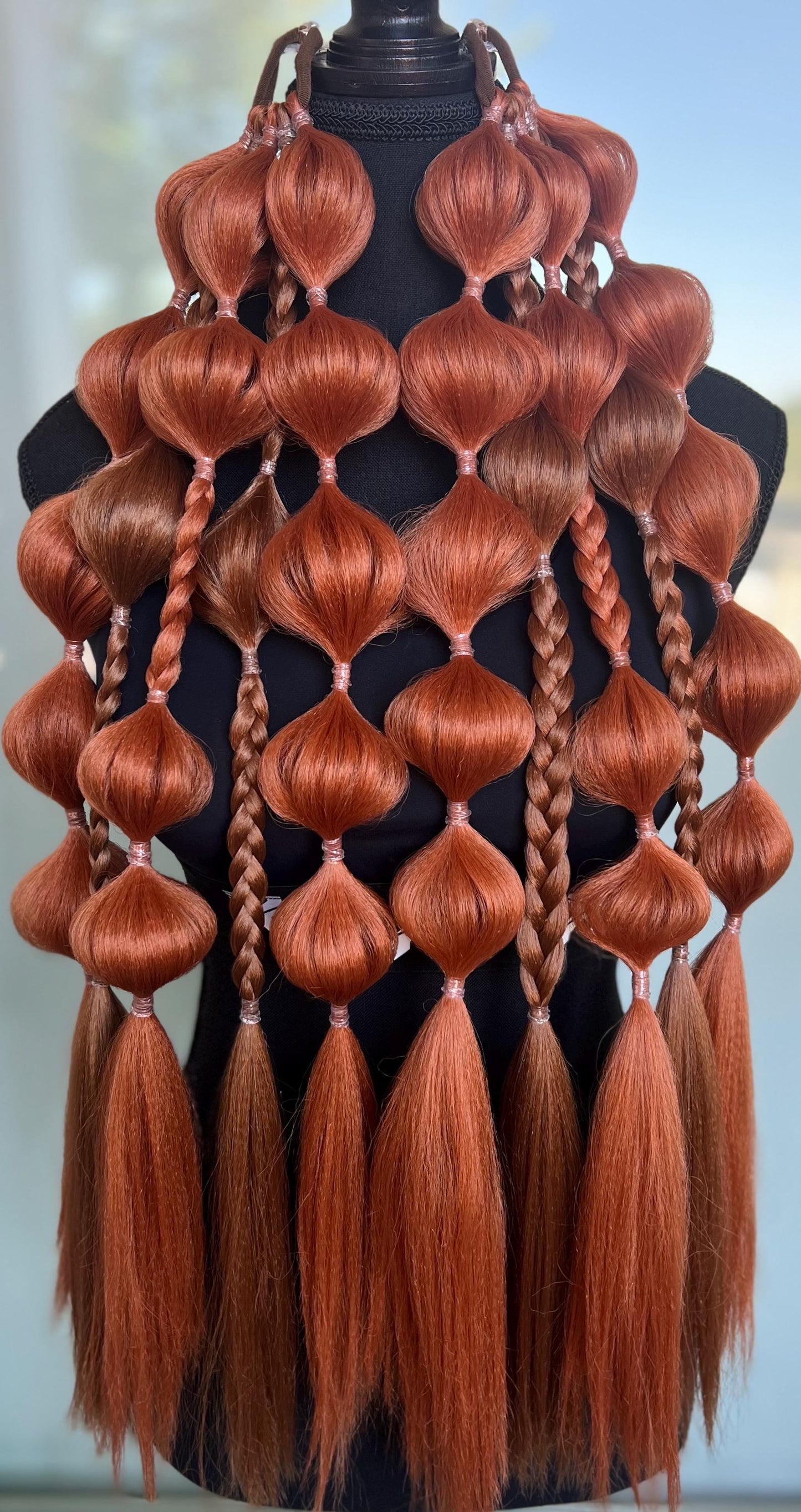 Auburn - Tie-In Braid Extensions (Bubble Braids) - Neutral