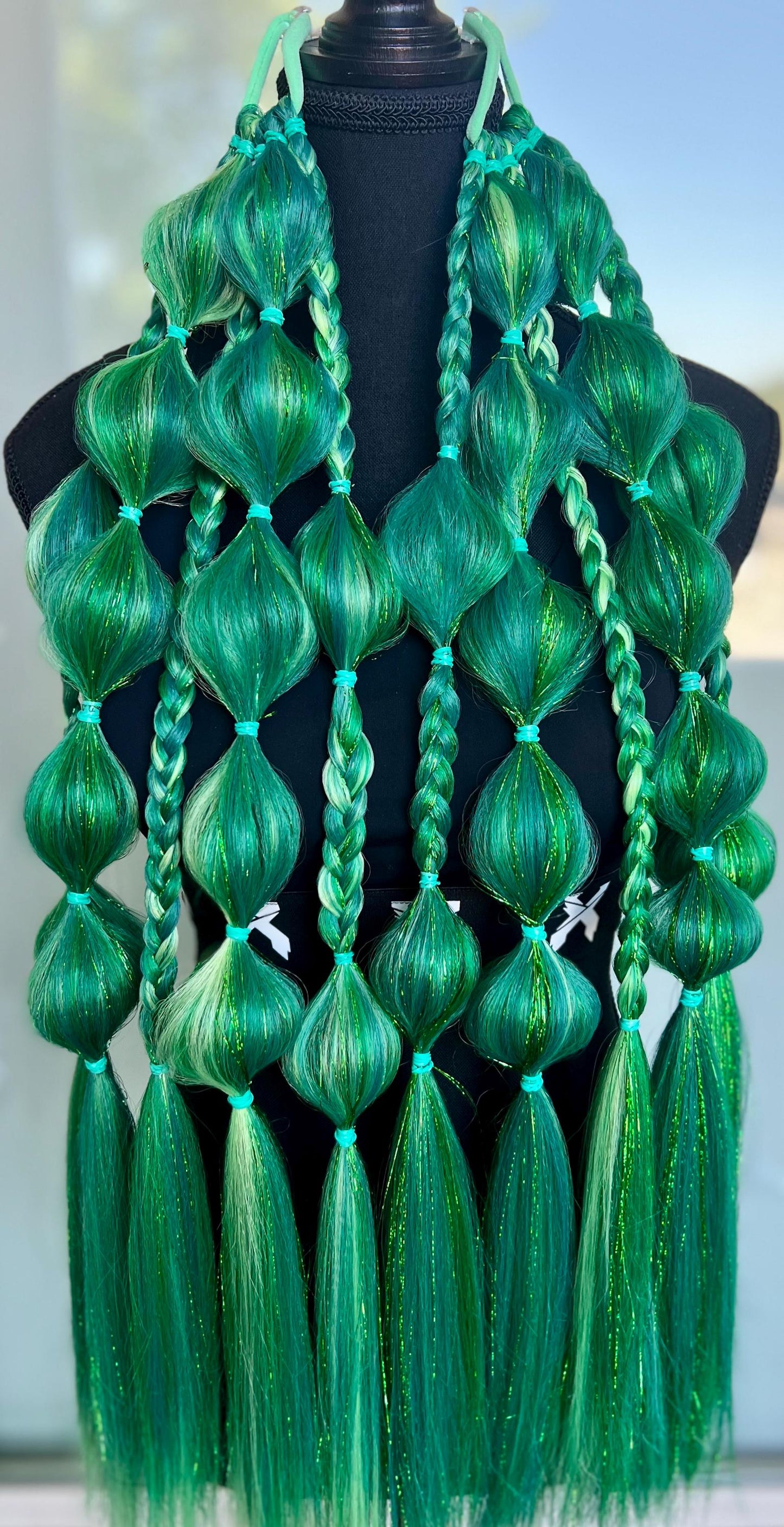 Snake - Tie-In Braid Extensions (Bubble Braids) - Tinsel