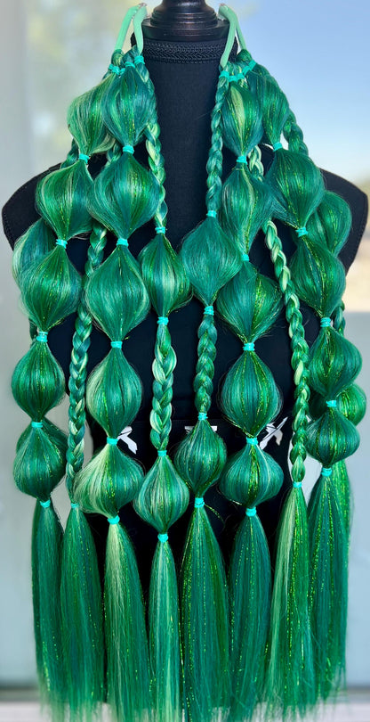 Snake - Tie-In Braid Extensions (Bubble Braids) - Tinsel