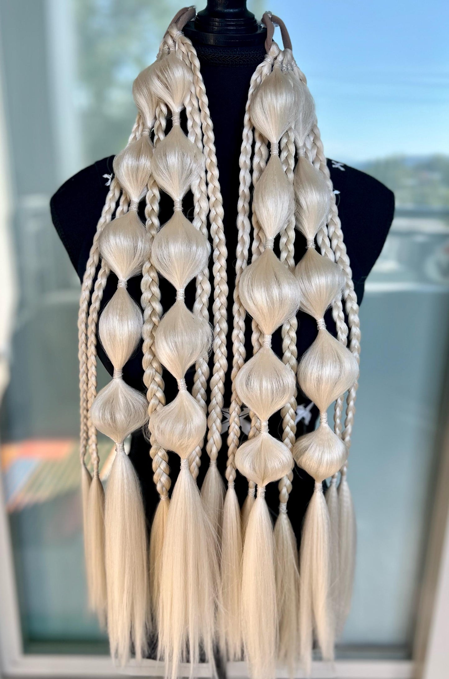 Blonde - Tie-In Braid Extensions (Bubble Braids) - Neutral