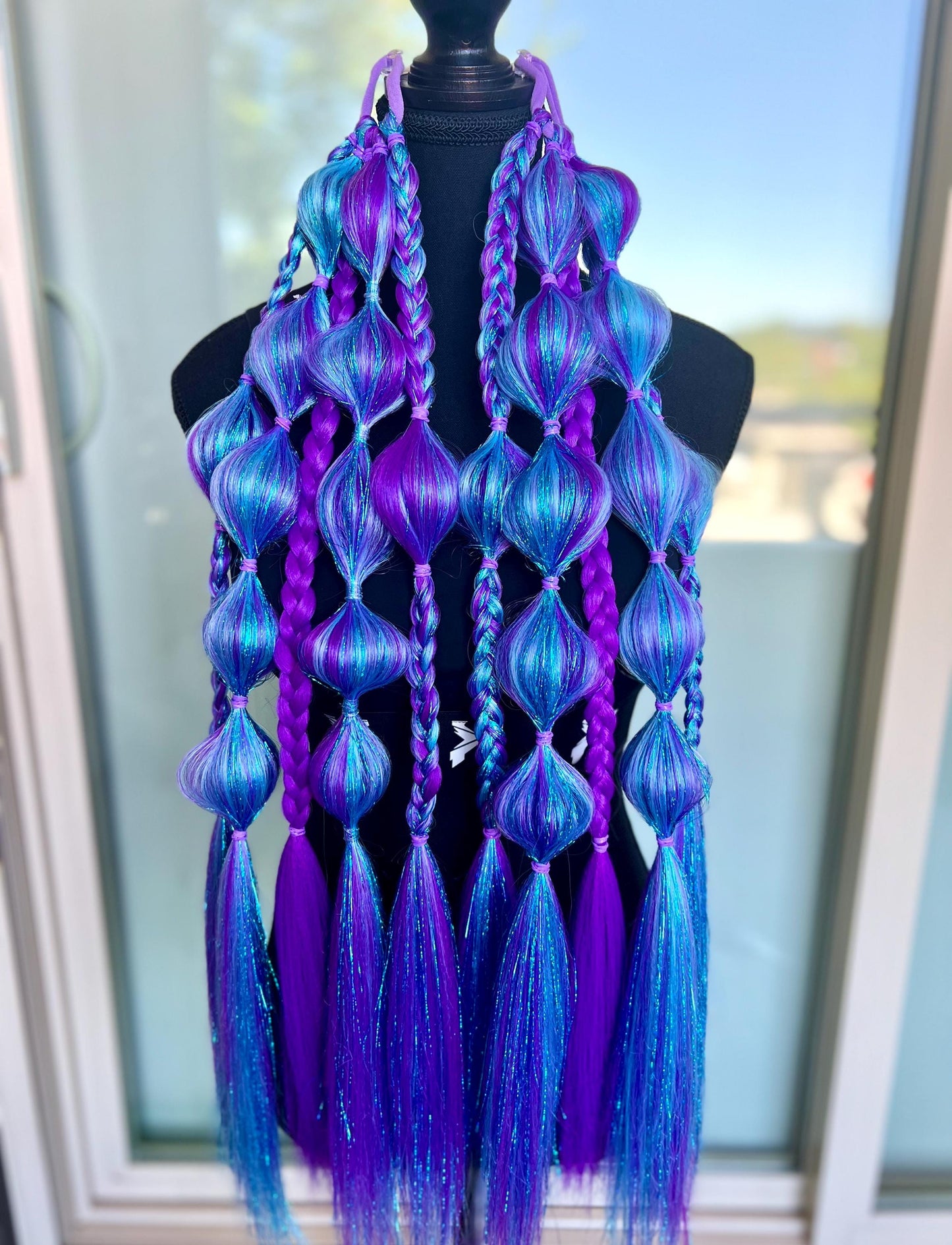 Sully - Tie-In Braid Extensions (Bubble Braids) - Tinsel