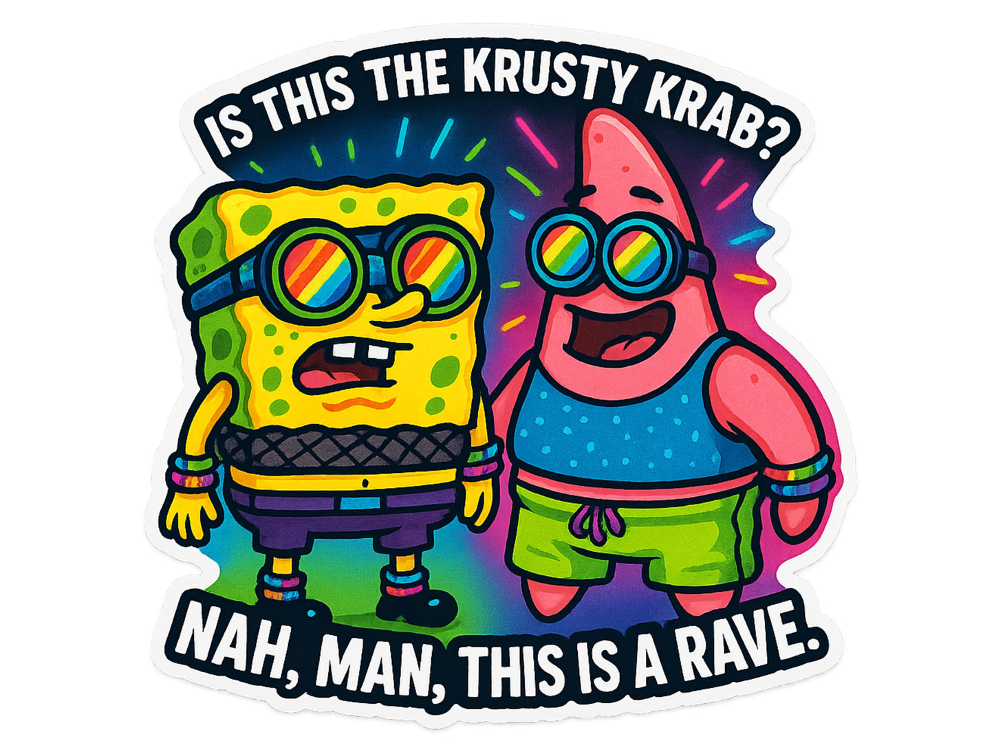 EDM Rave Festival Sticker Set or Single | Vinyl Decal | Characters | PLUR