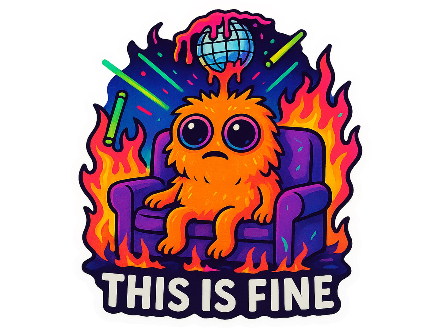 EDM Rave Festival Sticker Set or Single | Vinyl Decal | Monsters & Characters | PLUR