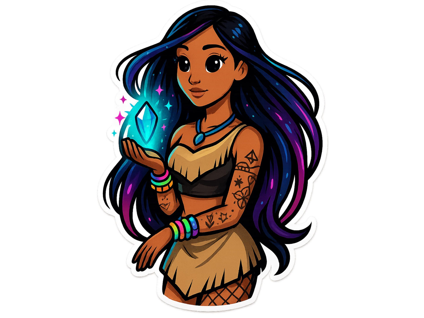 EDM Rave Festival Sticker Set or Single | Vinyl Decal | Princesses | PLUR