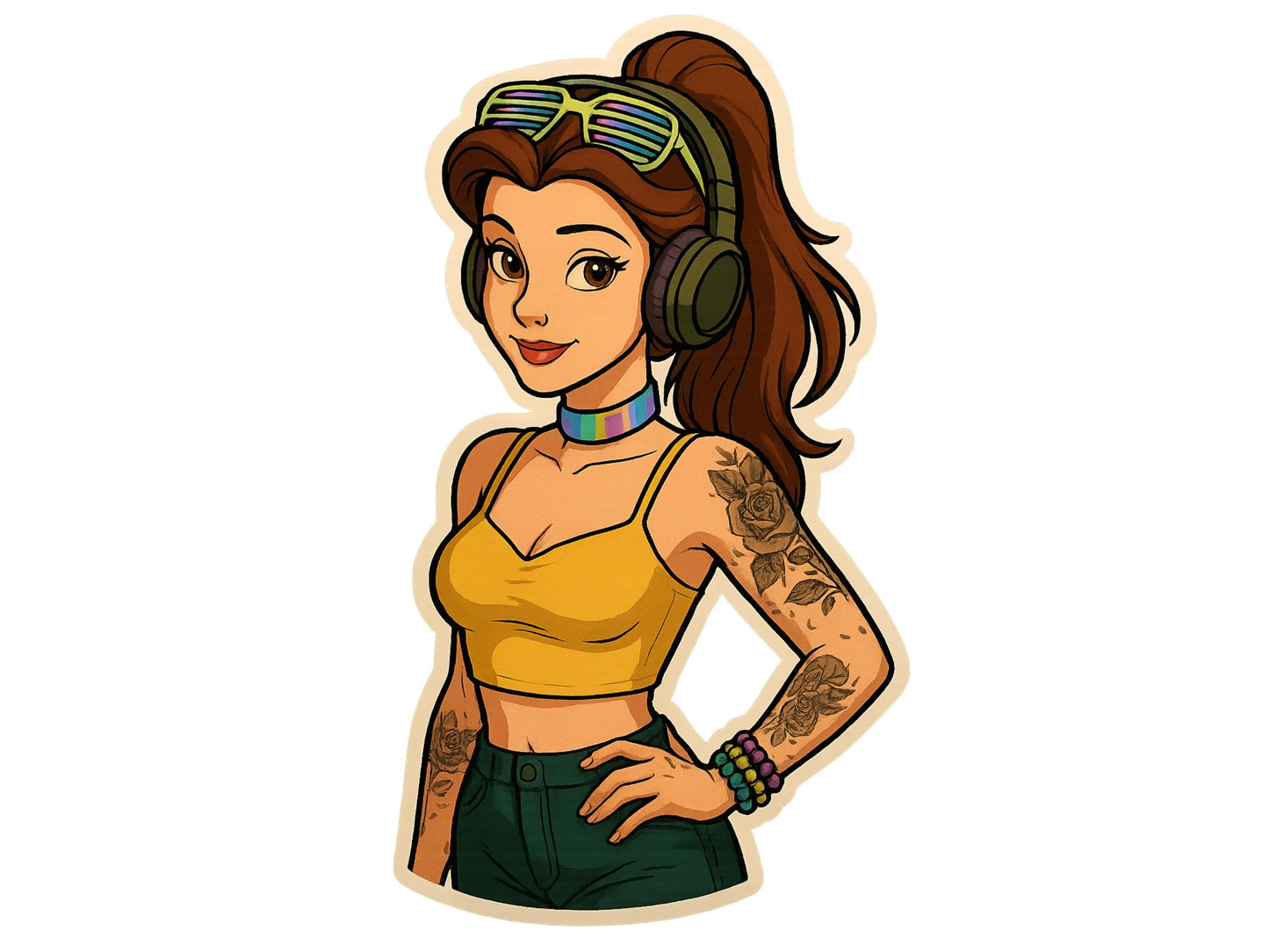 EDM Rave Festival Sticker Set or Single | Vinyl Decal | Princesses | PLUR