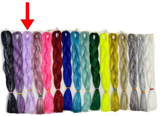 Pastel Purple  - Tinsel Braiding Hair