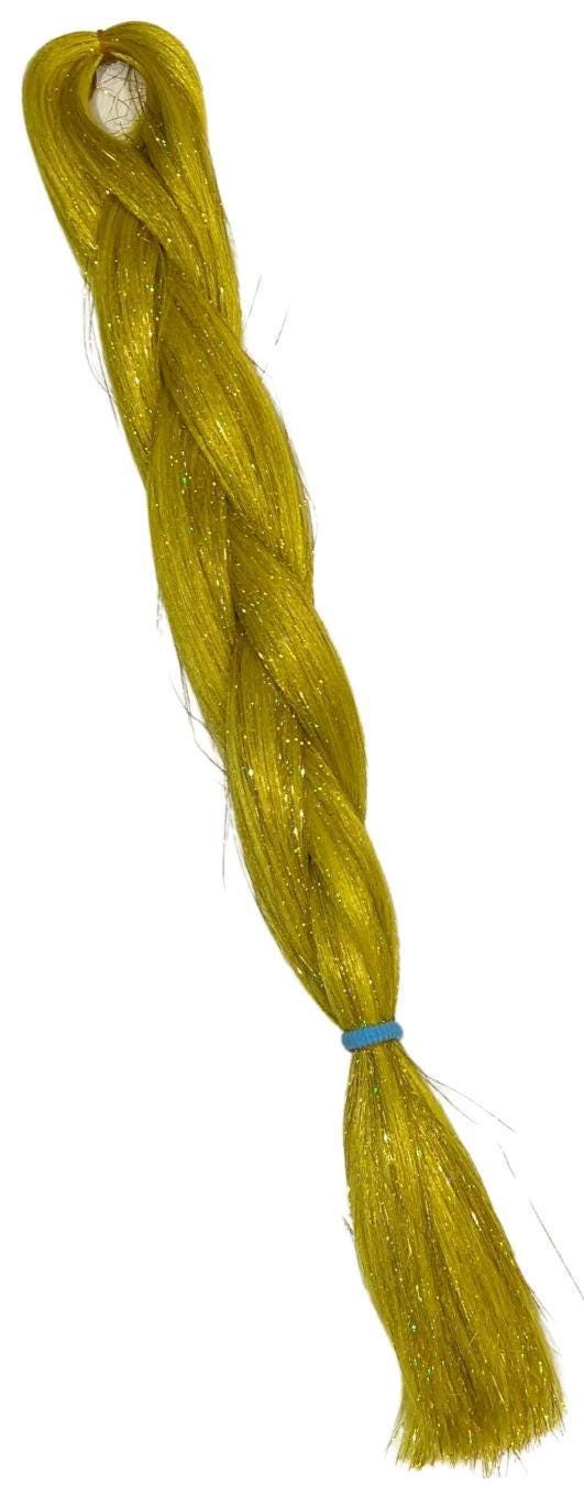 Dark Gold  - Tinsel Braiding Hair