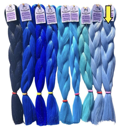 Pastel Blue - Blue Braiding Hair