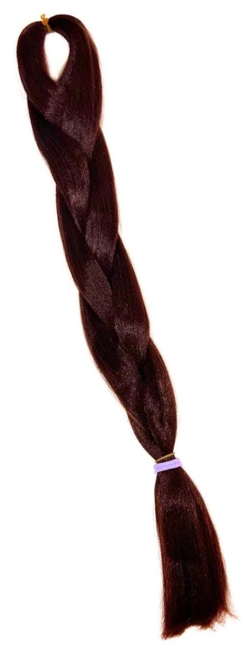 Dark Red - Natural Braiding Hair