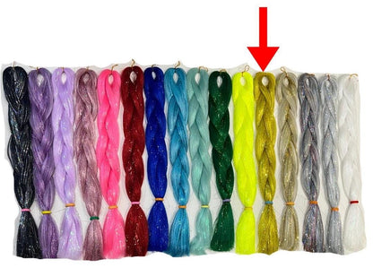 Dark Gold  - Tinsel Braiding Hair